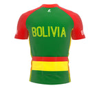 Bolivia  Full Zipper Bike Short Sleeve Cycling Jersey