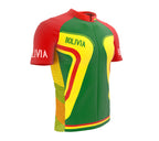 Bolivia  Full Zipper Bike Short Sleeve Cycling Jersey
