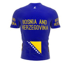 Bosnia And Herzegovina  Full Zipper Bike Short Sleeve Cycling Jersey for Men and Women