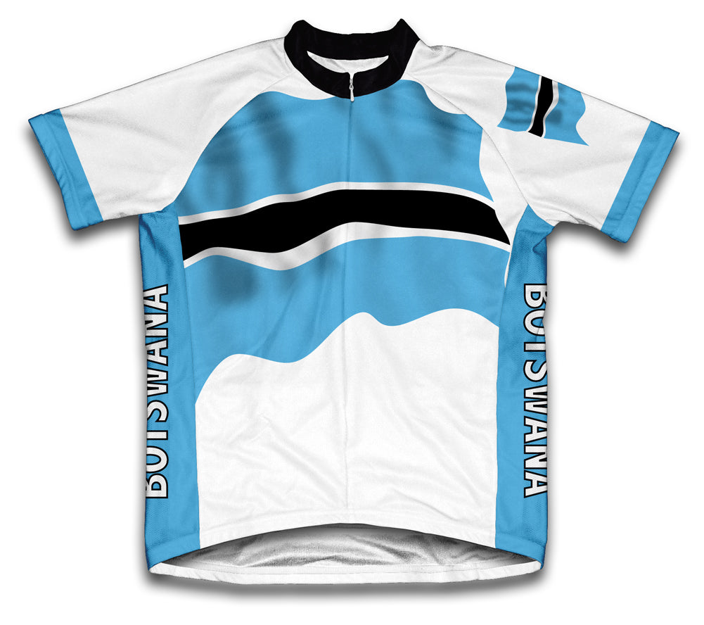 Botswana Flag Cycling Jersey for Men and Women