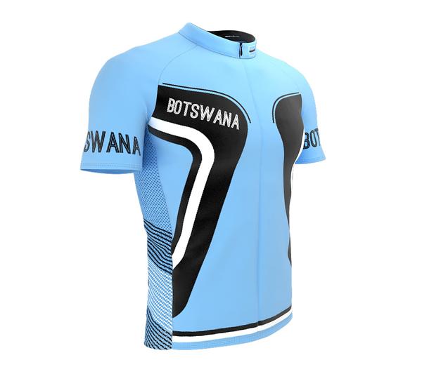 Botswana  Full Zipper Bike Short Sleeve Cycling Jersey for Men and Women