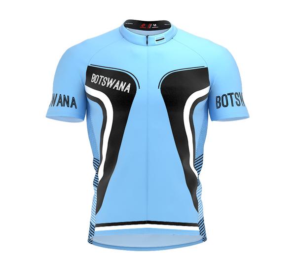 Botswana  Full Zipper Bike Short Sleeve Cycling Jersey for Men and Women