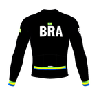 ScudoPro Pro Thermal Long Sleeve Cycling Jersey Country CODE Brasil Black | Men and Women