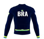 ScudoPro Pro Thermal Long Sleeve Cycling Jersey Country CODE Brasil Blue | Men and Women