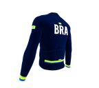 ScudoPro Pro Thermal Long Sleeve Cycling Jersey Country CODE Brasil Blue | Men and Women