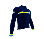 ScudoPro Pro Thermal Long Sleeve Cycling Jersey Country CODE Brasil Blue | Men and Women
