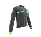 ScudoPro Pro Thermal Long Sleeve Cycling Jersey Country CODE Brasil Gray | Men and Women
