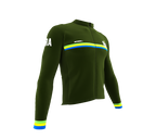 ScudoPro Pro Thermal Long Sleeve Cycling Jersey Country CODE Brasil Green | Men and Women