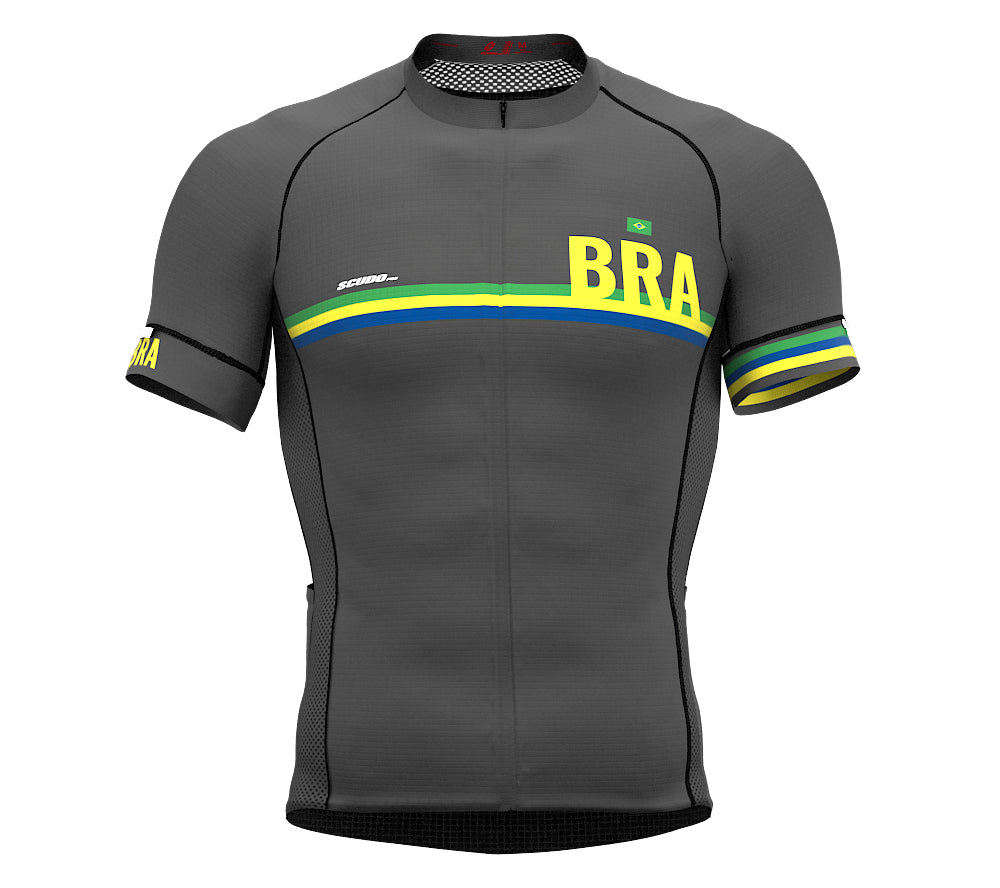 Brasil Gray CODE Short Sleeve Cycling PRO Jersey for Men and WomenBrasil Gray CODE Short Sleeve Cycling PRO Jersey for Men and Women