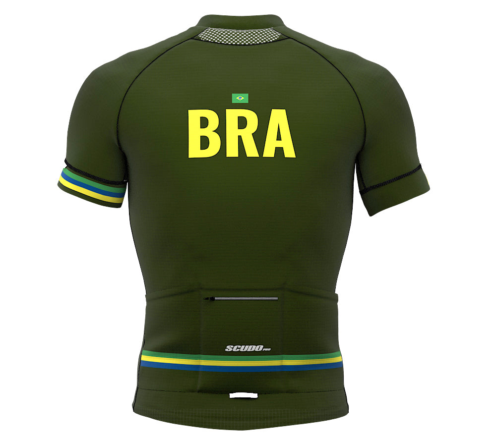 Brasil Green CODE Short Sleeve Cycling PRO Jersey for Men and Women