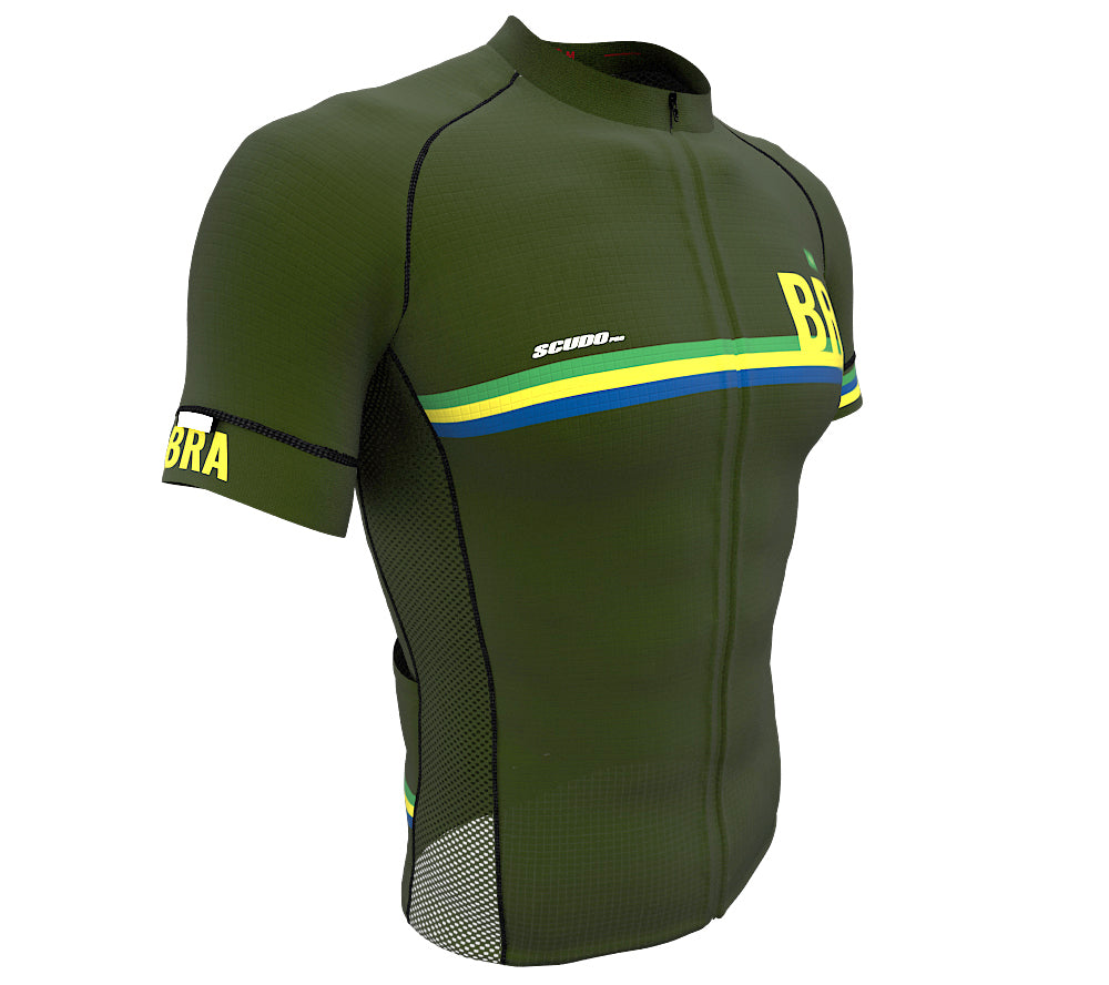 Brasil Green CODE Short Sleeve Cycling PRO Jersey for Men and Women