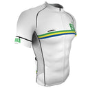 Brasil White CODE Short Sleeve Cycling PRO Jersey for Men and Women