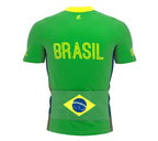Brasil  Full Zipper Bike Short Sleeve Cycling Jersey