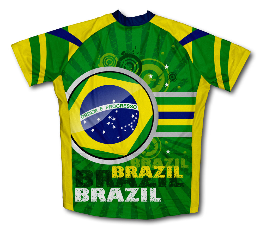 Brazil Short Sleeve Cycling Jersey for Men and Women