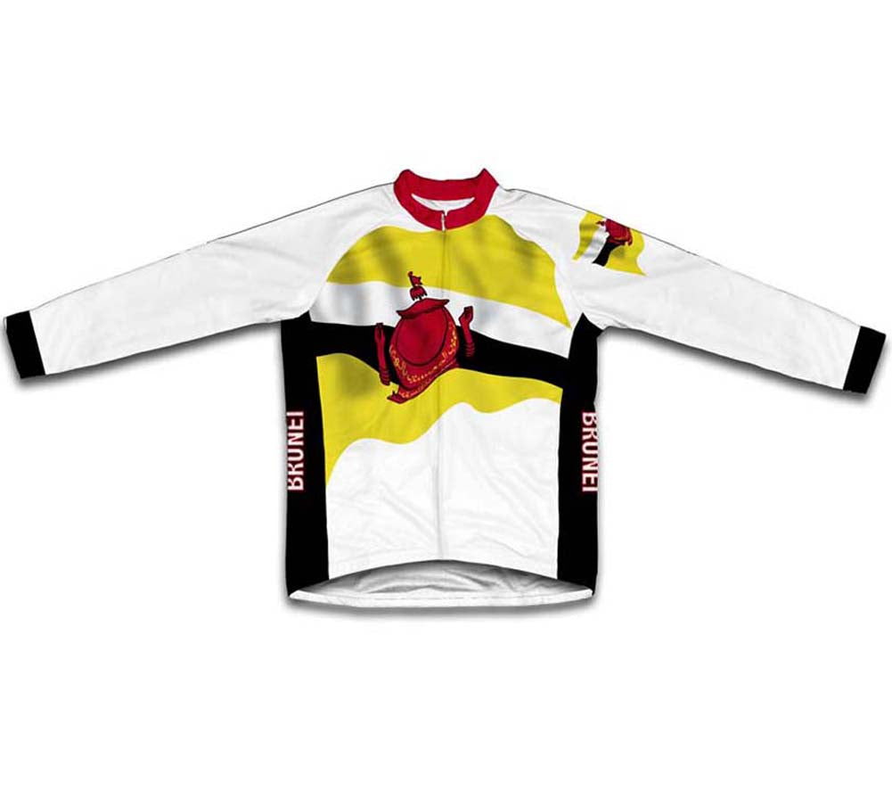 Brunei Flag Winter Thermal Cycling Jersey