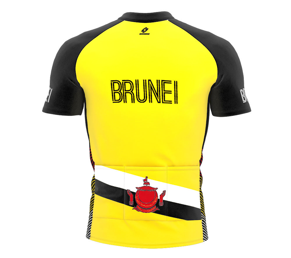 Brunei  Full Zipper Bike Short Sleeve Cycling Jersey