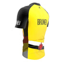 Brunei  Full Zipper Bike Short Sleeve Cycling Jersey