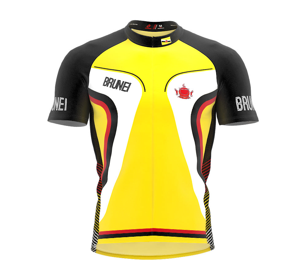 Brunei  Full Zipper Bike Short Sleeve Cycling Jersey