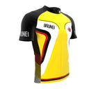 Brunei  Full Zipper Bike Short Sleeve Cycling Jersey