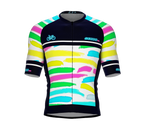 ScudoPro Elite Fit Short Sleeve Cycling Jersey Retro BrushStrock |  Men and Women