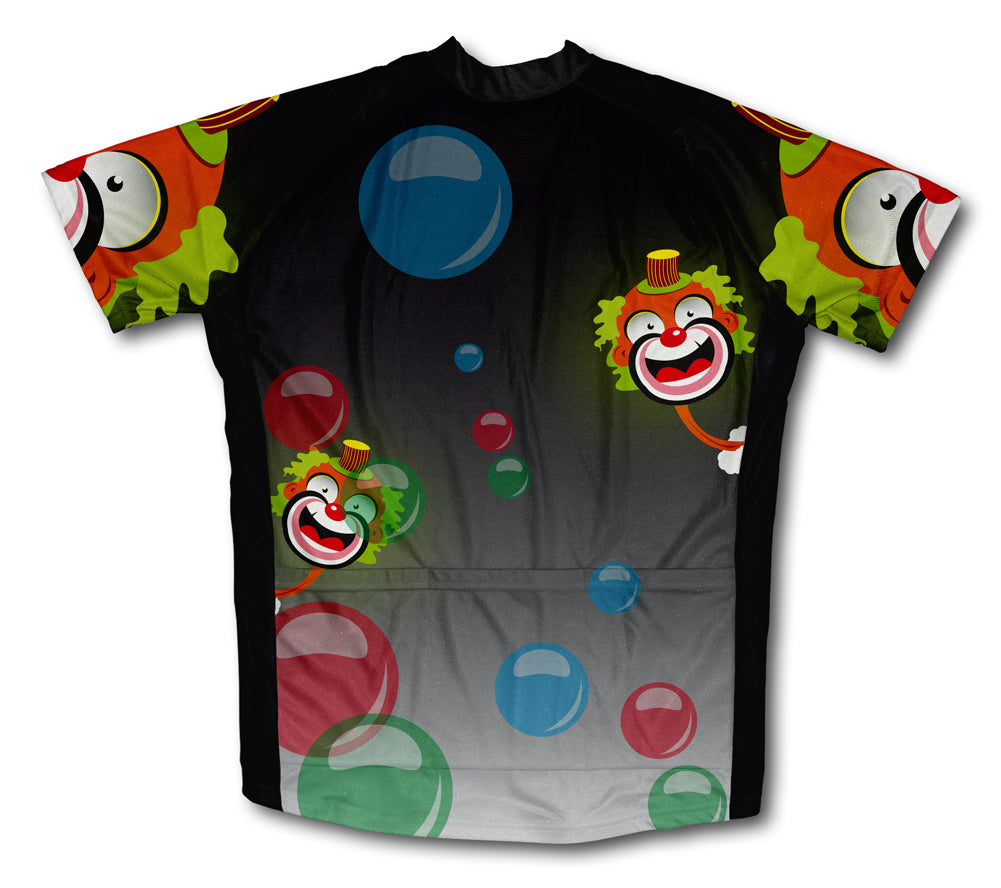 Bubbly Clown Short Sleeve Cycling Jersey for Men and Women