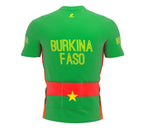 Burkina Faso  Full Zipper Bike Short Sleeve Cycling Jersey