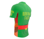 Burkina Faso  Full Zipper Bike Short Sleeve Cycling Jersey