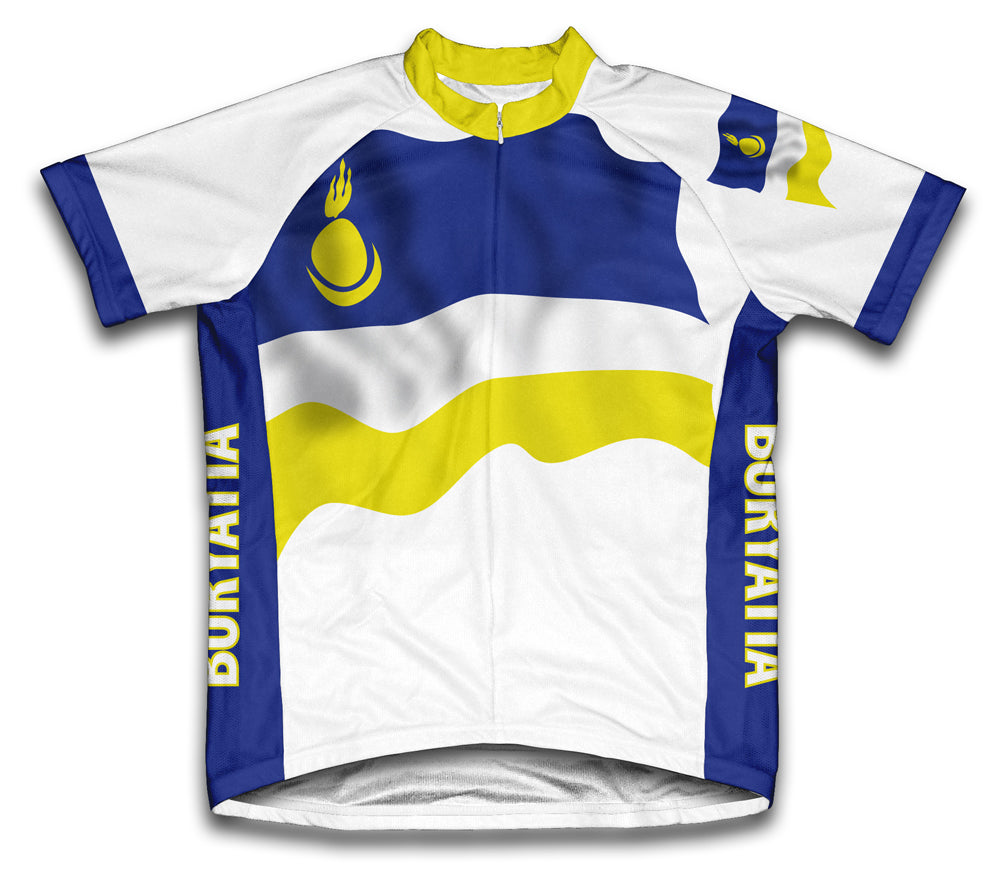 Buryatia Flag Cycling Jersey for Men and Women