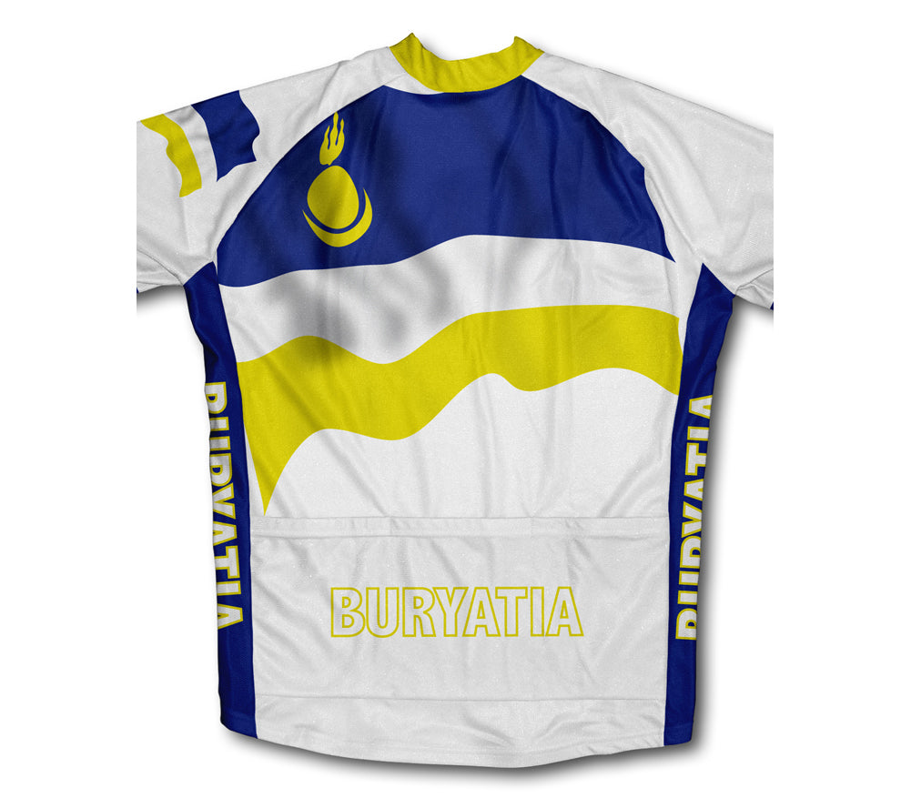Buryatia Flag Cycling Jersey for Men and Women