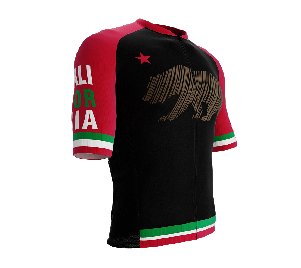 ScudoPro Pro-Elite Short Sleeve Cycling Jersey California USA State Icon landmark symbol identity  | Men and Women