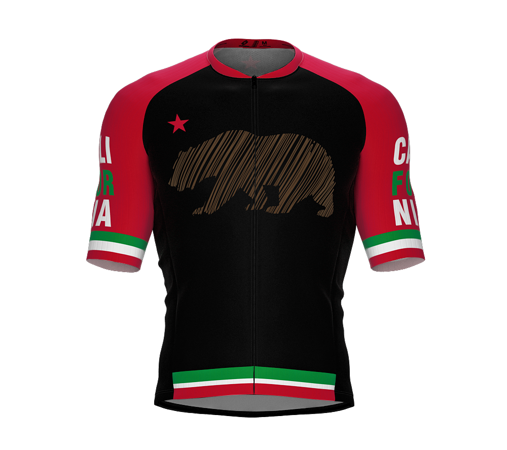 ScudoPro Pro-Elite Short Sleeve Cycling Jersey California USA State Icon landmark symbol identity  | Men and Women