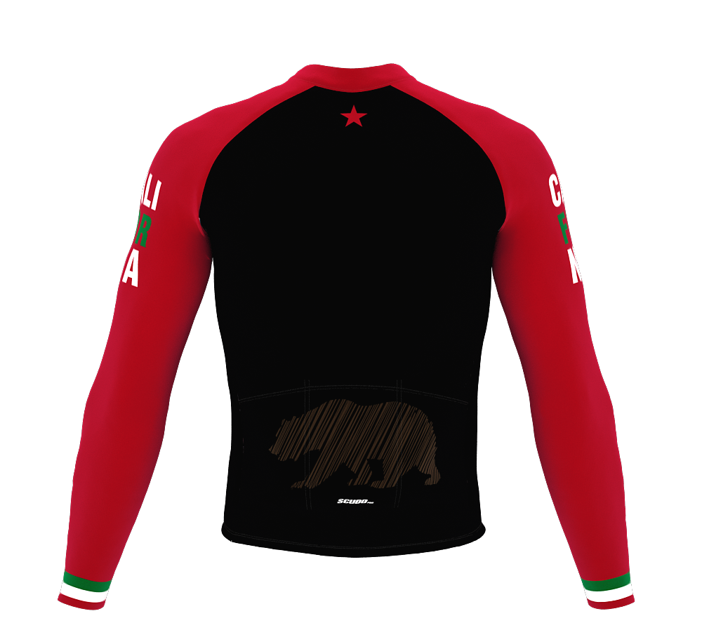 ScudoPro Pro Thermal Long Sleeve Cycling Jersey California USA state Icon landmark identity  | Men and Women