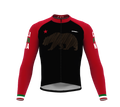 ScudoPro Pro Thermal Long Sleeve Cycling Jersey California USA state Icon landmark identity  | Men and Women
