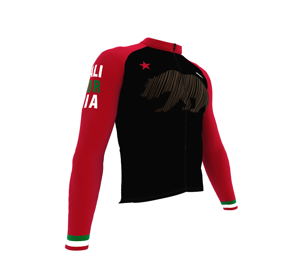 ScudoPro Pro Thermal Long Sleeve Cycling Jersey California USA state Icon landmark identity  | Men and Women