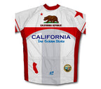 California Flag Short Sleeve Cycling Jersey for Men and Women