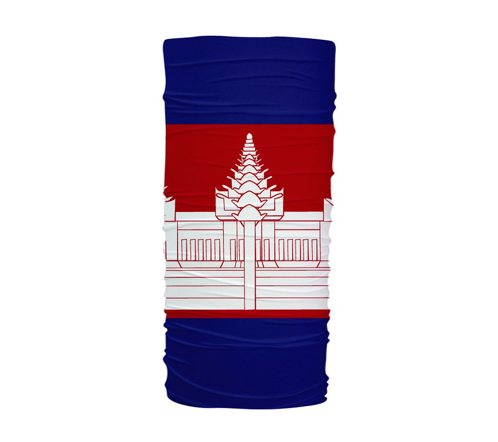 Cambodia Flag Multifunctional UV Protection Headband