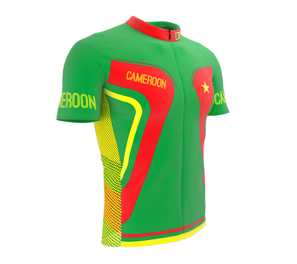 Cameroon  Full Zipper Bike Short Sleeve Cycling Jersey