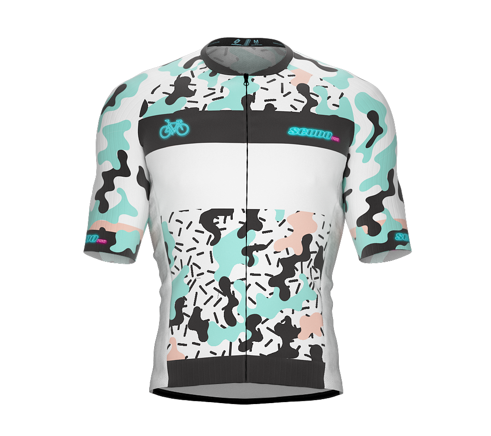 ScudoPro Elite Fit Short Sleeve Cycling Jersey Retro Camo |  Men and Women