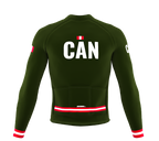 ScudoPro Pro Thermal Long Sleeve Cycling Jersey Country CODE Canada Green | Men and Women