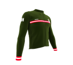 ScudoPro Pro Thermal Long Sleeve Cycling Jersey Country CODE Canada Green | Men and Women