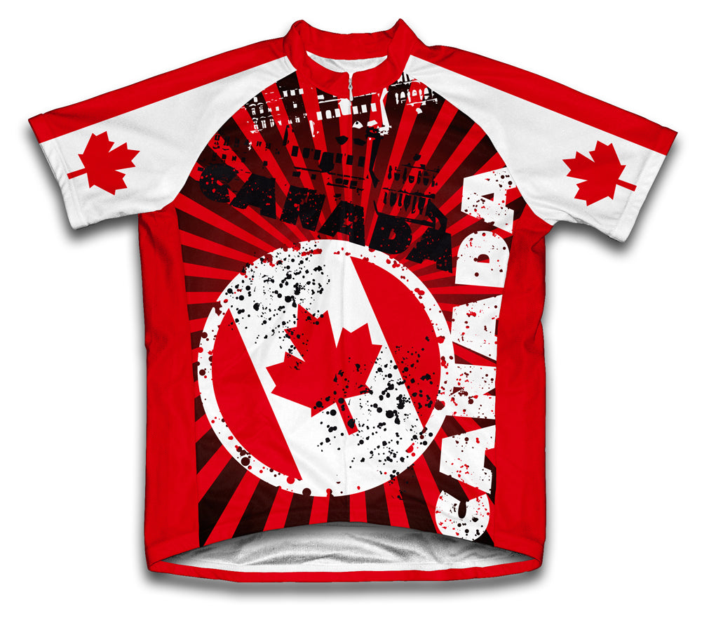 Canada Short Sleeve Cycling Jersey for Men and Women
