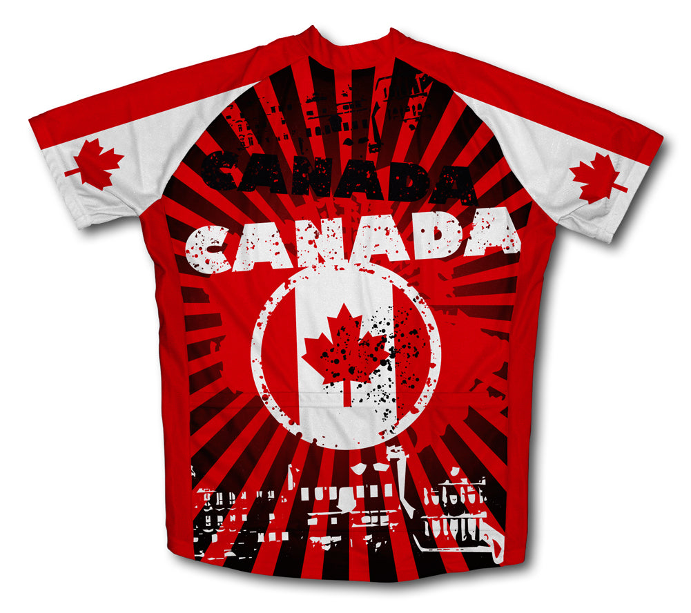 Canada Short Sleeve Cycling Jersey for Men and Women