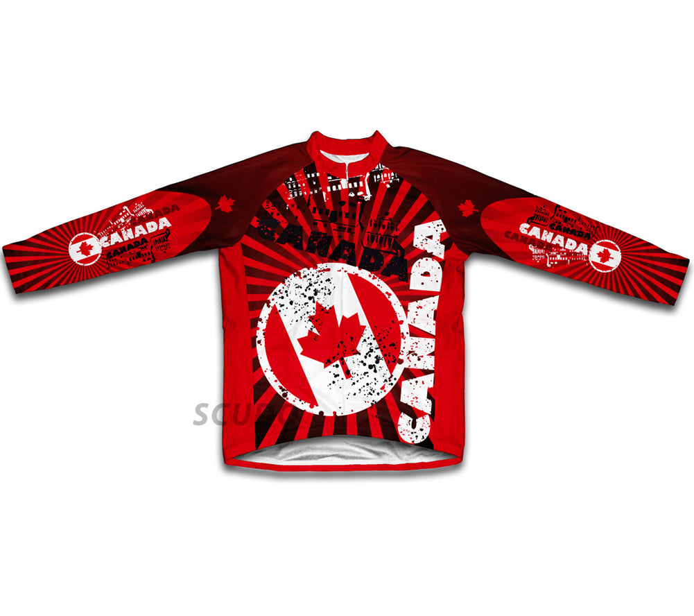 Canada Flag Winter Thermal Cycling Jersey