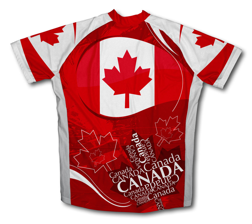 Canada Art Short Sleeve Cycling Jersey for Men and Women