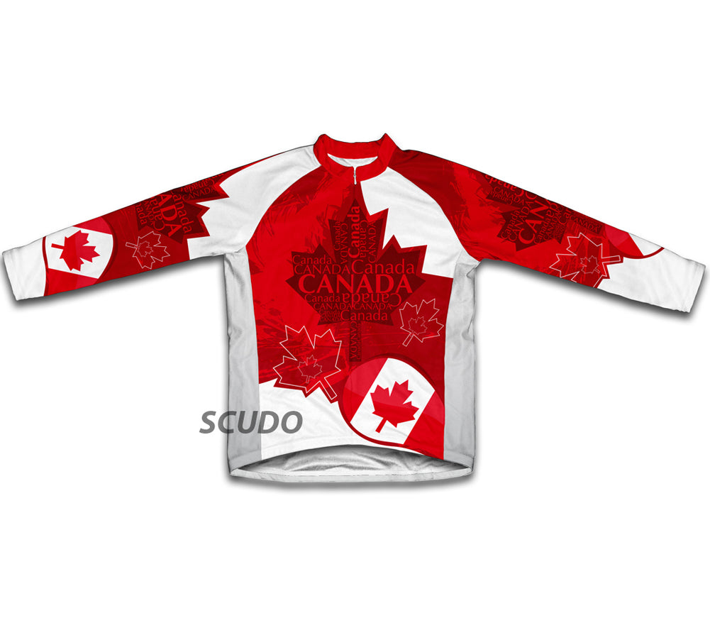 Canada Art Winter Thermal Cycling Jersey