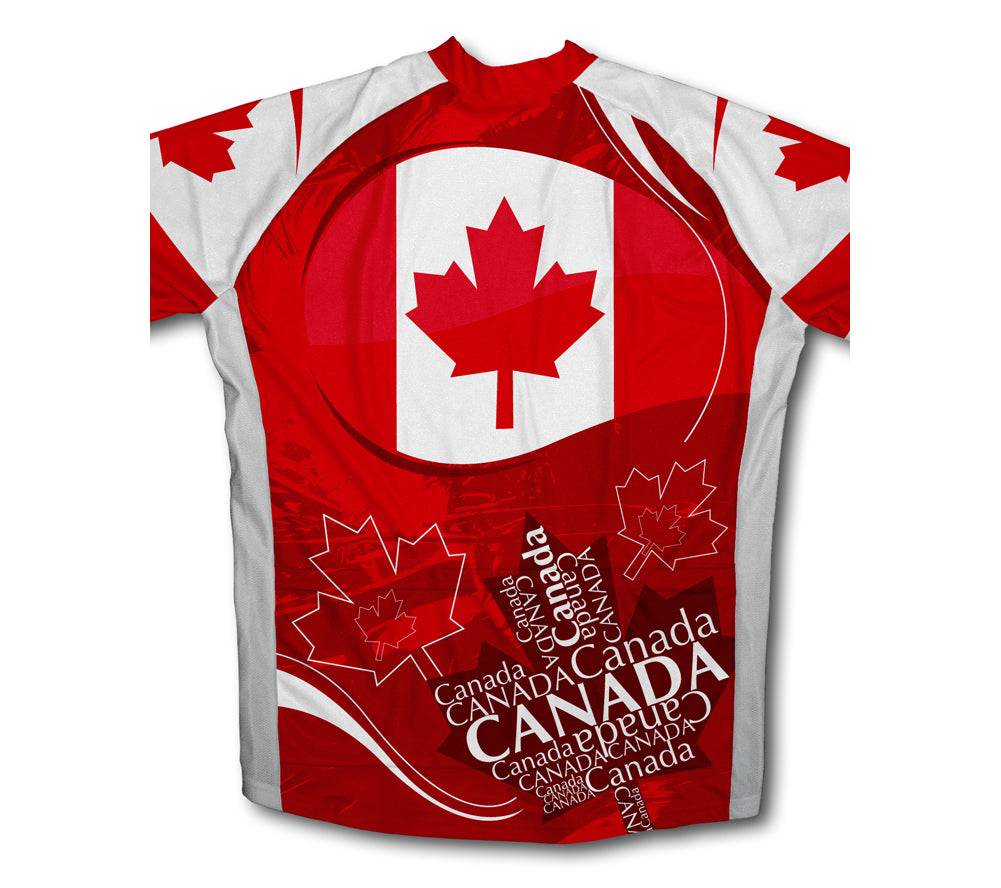Canada Art Short Sleeve Cycling Jersey for Men and Women
