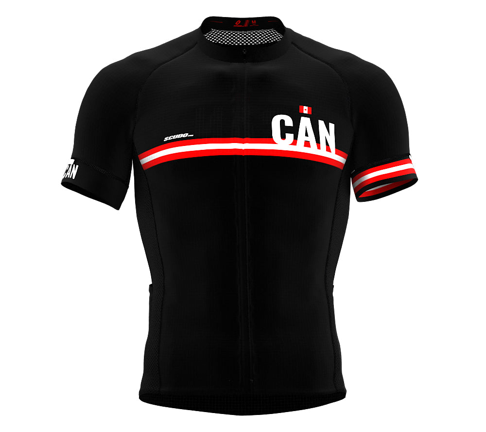 Canada Black CODE Short Sleeve Cycling PRO Jersey for Men and WomenCanada Black CODE Short Sleeve Cycling PRO Jersey for Men and Women
