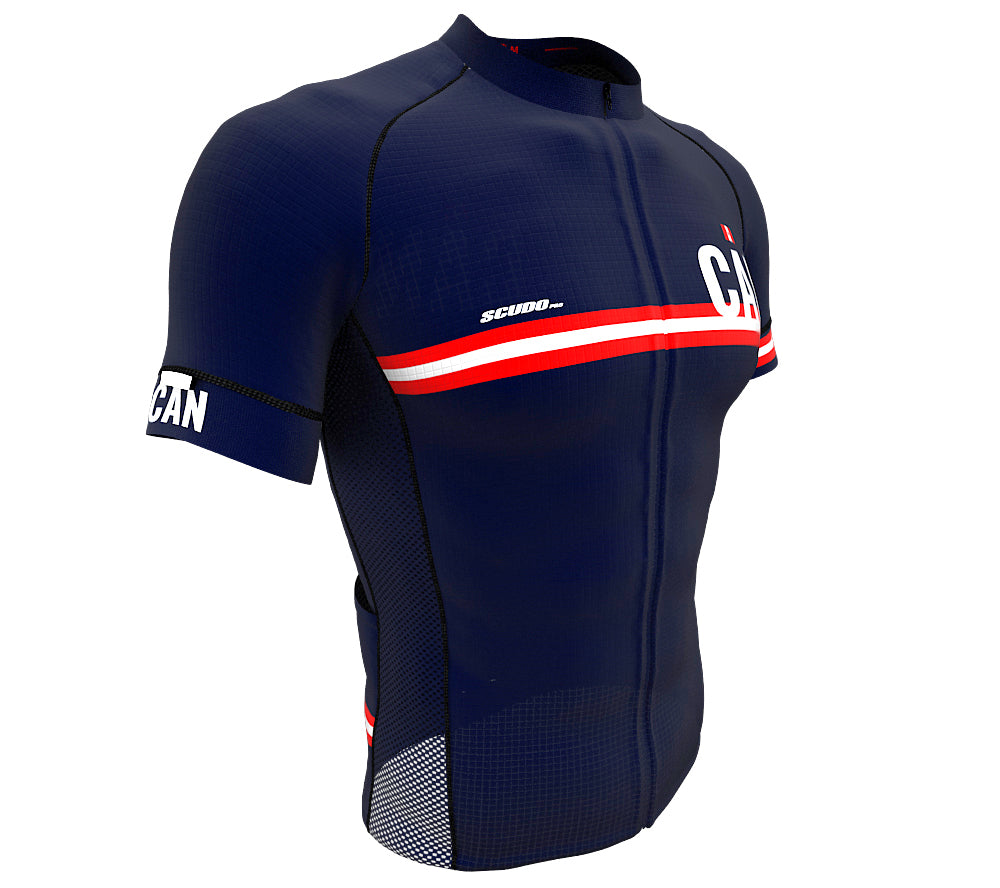 Canada Blue CODE Short Sleeve Cycling PRO Jersey for Men and Women