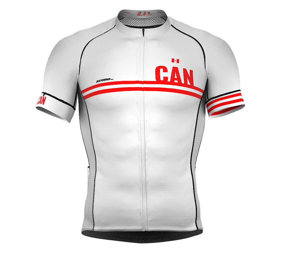 Canada White CODE Short Sleeve Cycling PRO Jersey for Men and WomenCanada White CODE Short Sleeve Cycling PRO Jersey for Men and Women