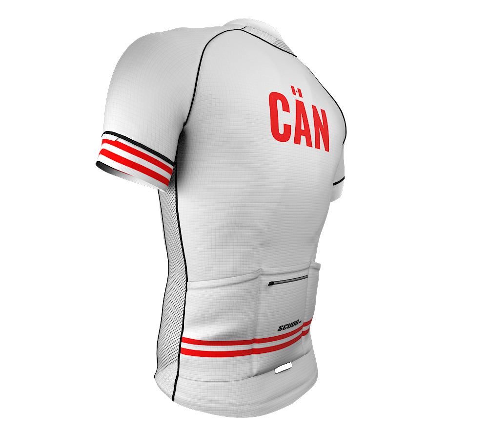 Canada White CODE Short Sleeve Cycling PRO Jersey for Men and Women